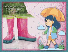 Carte anim�e Bonne journ�e / Bonjour