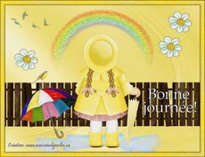 Carte anim�e Bonne journ�e / Bonjour