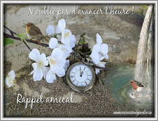 Carte Changement d'heure Printemps 3