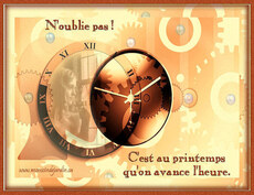 Carte Changement d'heure Printemps 5