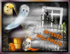 Carte Halloween anim�e 3