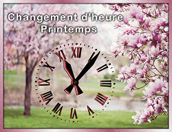Changement d'heure printemps