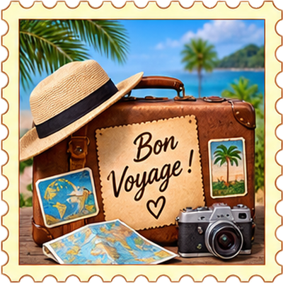 Timbre Bon voyage 1
