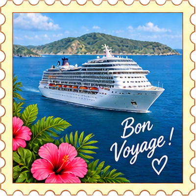 Timbre Bon voyage 4
