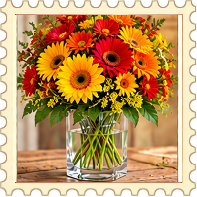 Timbre Bouquets de fleurs 11