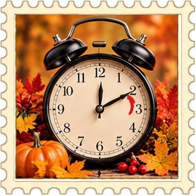 Timbre Changement d'heure - Automne 1