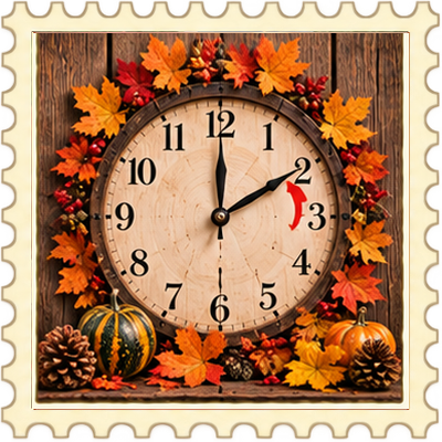 Timbre Changement d'heure - Automne 2