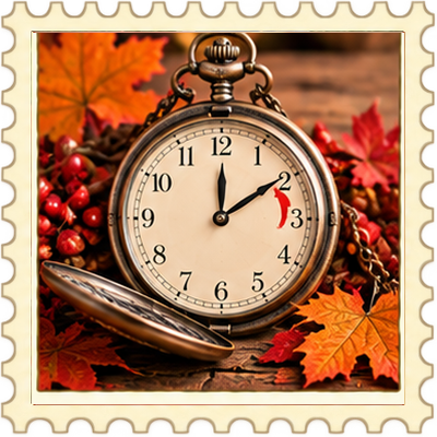 Timbre Changement d'heure - Automne 6