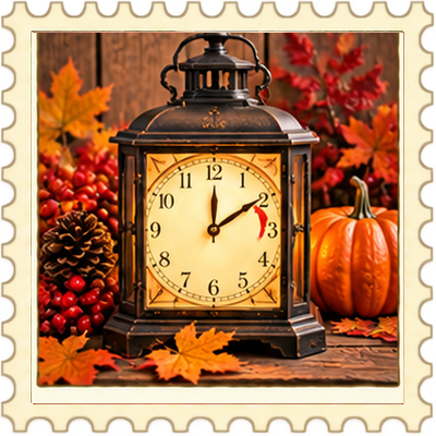Timbre Changement d'heure - Automne 9
