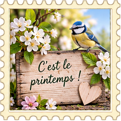 Timbre Changement d'heure - Printemps 2