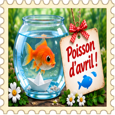 Timbre Poisson d'avril 2
