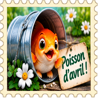 Timbre Poisson d'avril 5