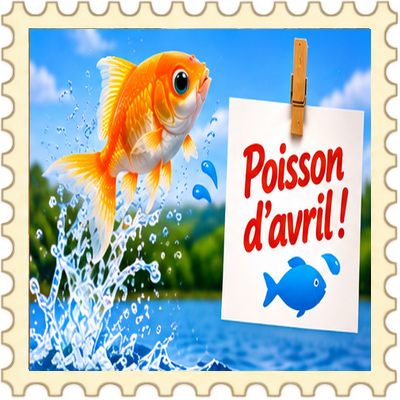 Timbre Poisson d'avril 6