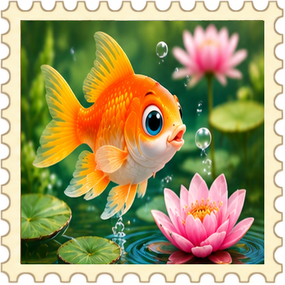 Timbre Poisson d'avril 9