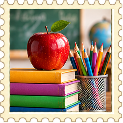 Timbre Rentr�e scolaire 1