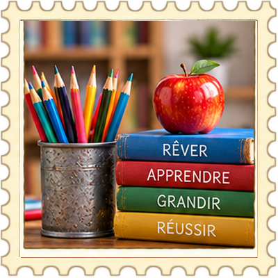 Timbre Rentr�e scolaire 6