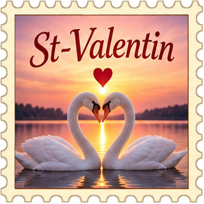 Timbre Saint-Valentin 2